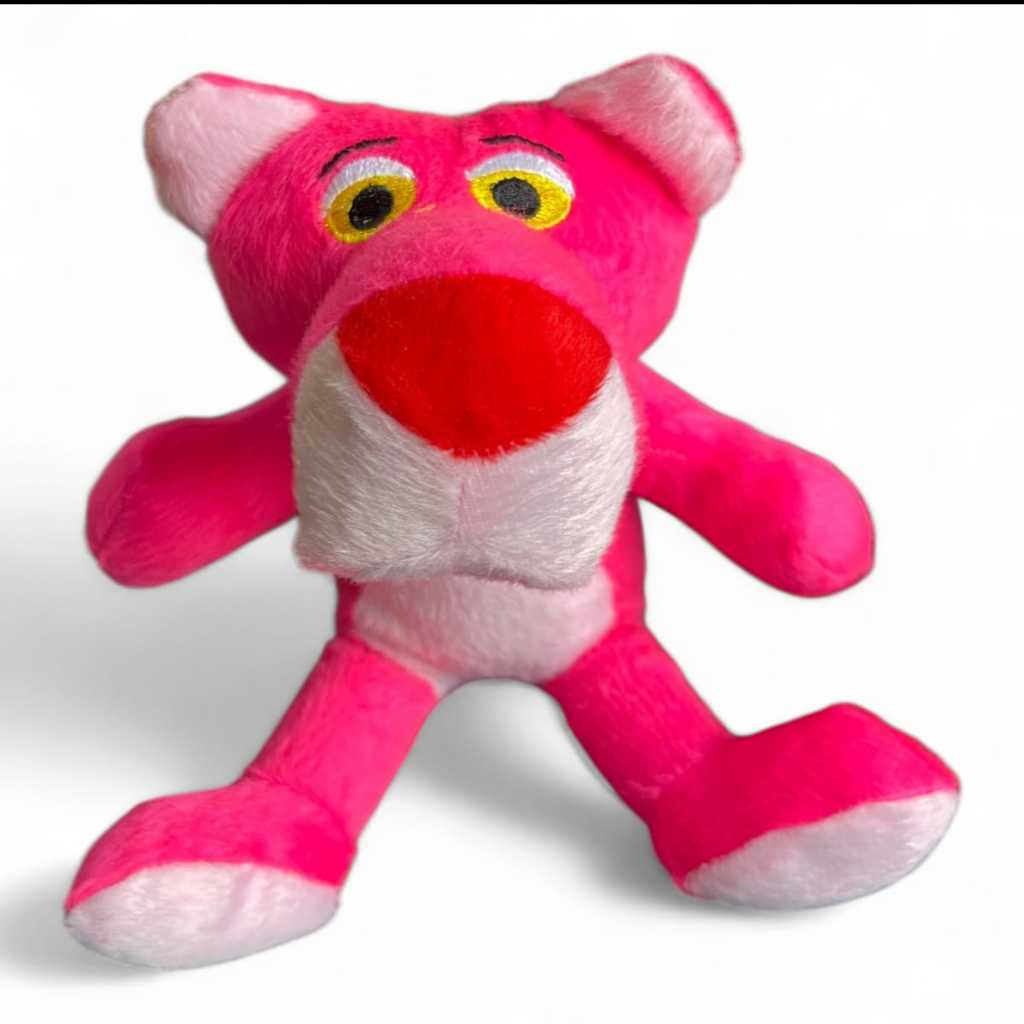 Bicho Boneco de Pelucia Brinquedo Pantera Cor de Rosa - 25cm | Shopee ...