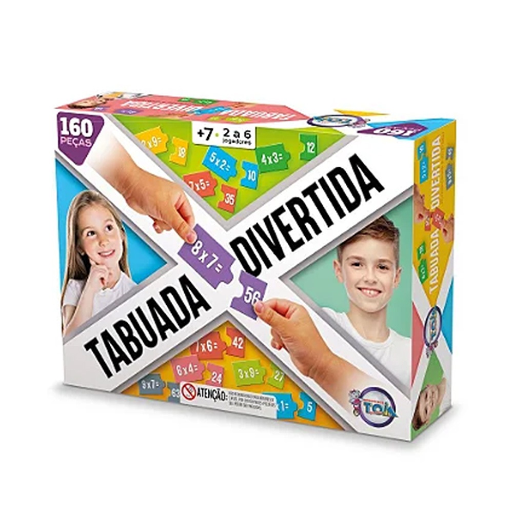 Jogo Educativo - Tabuada Divertida - com 160 Peças | Shopee Brasil