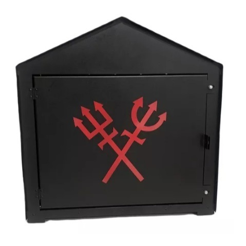 Tronqueira Casinha para Exu e Pomba Gira 45x45x23 C/ Tridente | Shopee ...