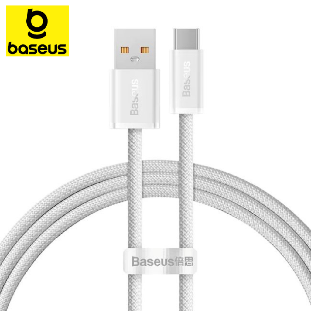 Baseus Cabo Turbo 100W Usb Para Tipo-C Dynamic Series Branco 2 Metros ...