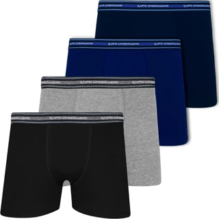 Kit 4 Cuecas Lupo Boxer Em Algodão Respirável Masculino Adulto Pacote Cueca Box Confortável Original em Oferta na Shopee