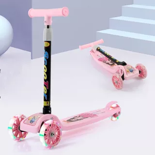 Patinete Infantil 3 Rodas De Led Dobrável Scooter Crianças--1715 em Oferta na Shopee