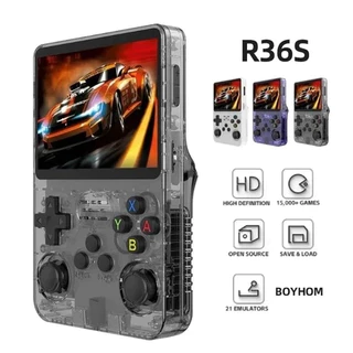 Console de jogos portátil R36S + 15.000 jogos Videogames 64g Linux 3,5 polegadas tela IPS