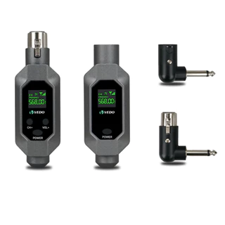 Conversor de microfone sem fio Sistema sem fio de microfone transmissor e receptor XLR para microfone dinâmico para