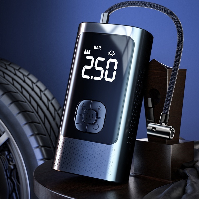 Carro Pneu Inflator Bomba De Ar Elétrica Mini Portátil Sem Fio Compressor Para Motocicleta Bicicleta CZX-11