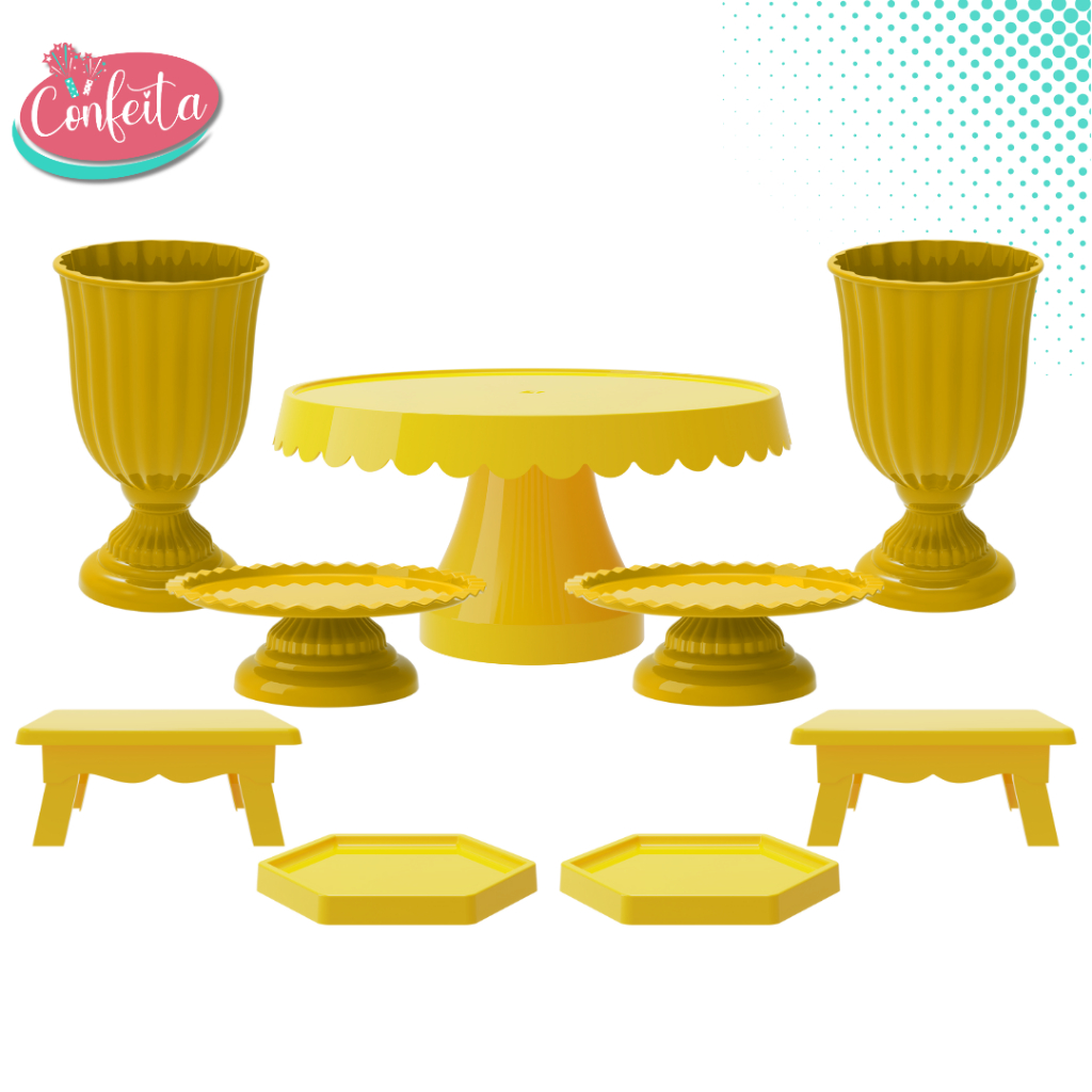 Kit Decoração Mesa de Festa Completo Com 9 Peças | Shopee Brasil