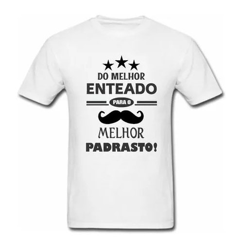 CAMISETA MASCULINA ENTEADO PARA PADRASTO | Shopee Brasil
