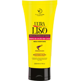 MÁSCARA REDUTORA DE VOLUME VIA CHARM ULTRA LISO HIDRATAÇÃO