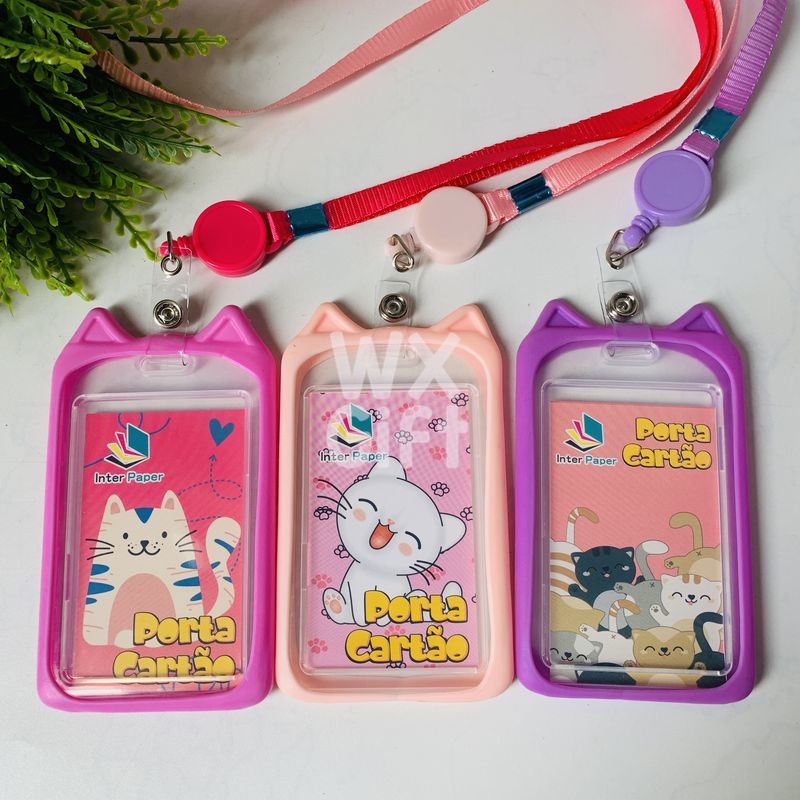 Porta Cartão/ Crachá de Gatinho Retratil Roller Clips - Interpaper
