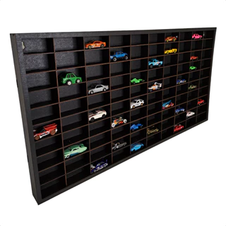 Expositor Porta Hot Wheels 100 Carrinhos Escala 1:64 Pintado Estante Resistente MDF