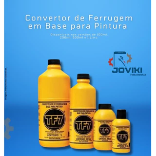 Convertedor de Ferrugem TF7 – Proteção Eficiente em 100ml, 200ml, 500ml e 1L