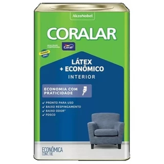 Tinta Latex + economico Coralar lata 18 litros - Coral