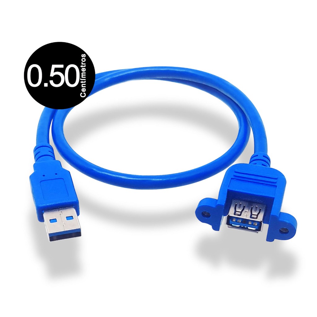 Extensor Usb 3.0 com base para parafusos de fixação c/ 50cm | Shopee Brasil