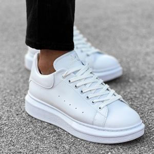 Tenis Masculino Casual Sola Alta 5cm Oversize Sneaker Clássico Branco Original Numeração 45 46
