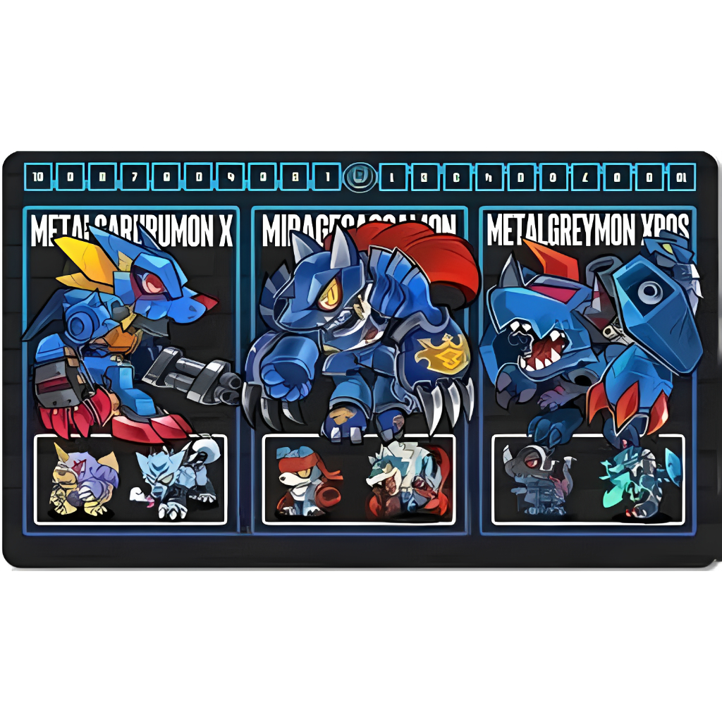 Playmat E/ou Mouse pad Gamer Digimon Fenriloogamon (58cm x 30cm ...