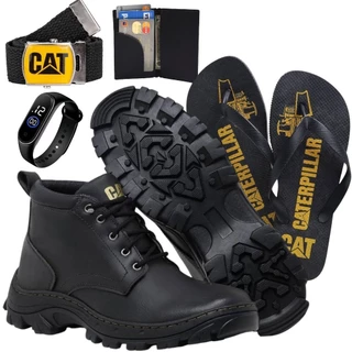 Kit 5 Em 1 Botina Bota Coturno Otimizado - Pronta Entrega Trilha Masculino + Acessórios