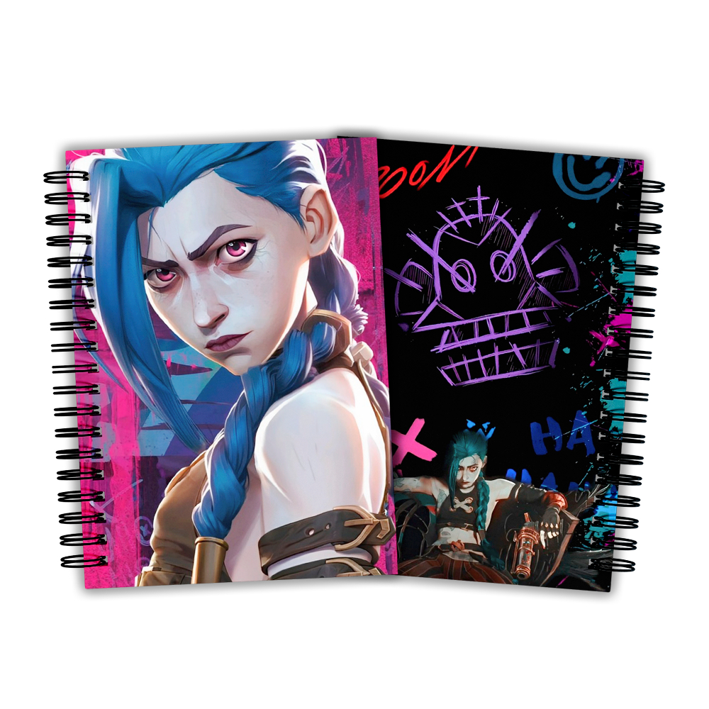 Caderno Personalizado Jinx Pink Arcane League Of Legends | Shopee Brasil