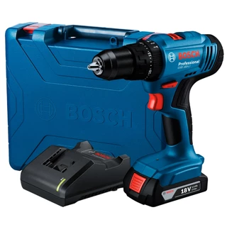 Furadeira E Parafusadeira De Impacto 1/2 Gsb 183 Li 18v Com Carregador Bivolt Bateria E Maleta Bosch