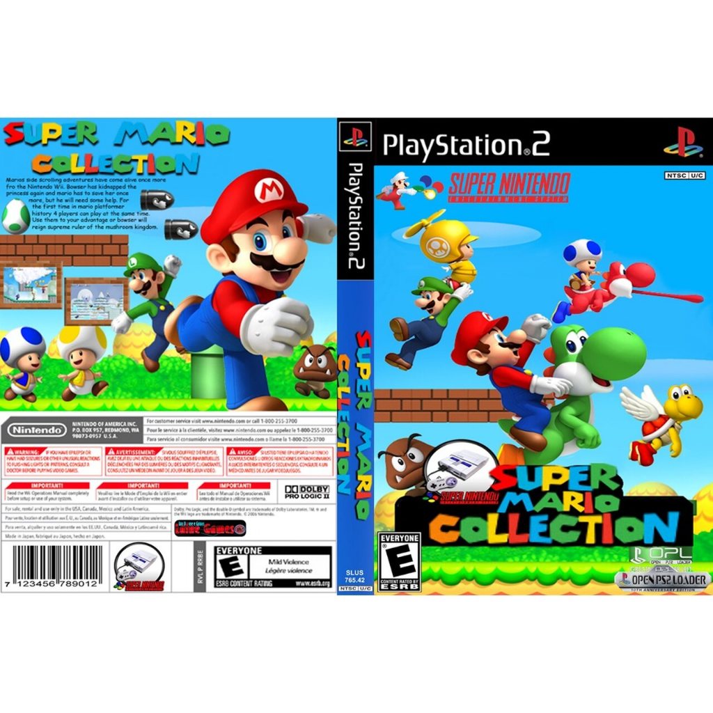 Super Mario collection para Play 2 com capa em Oferta na Shopee
