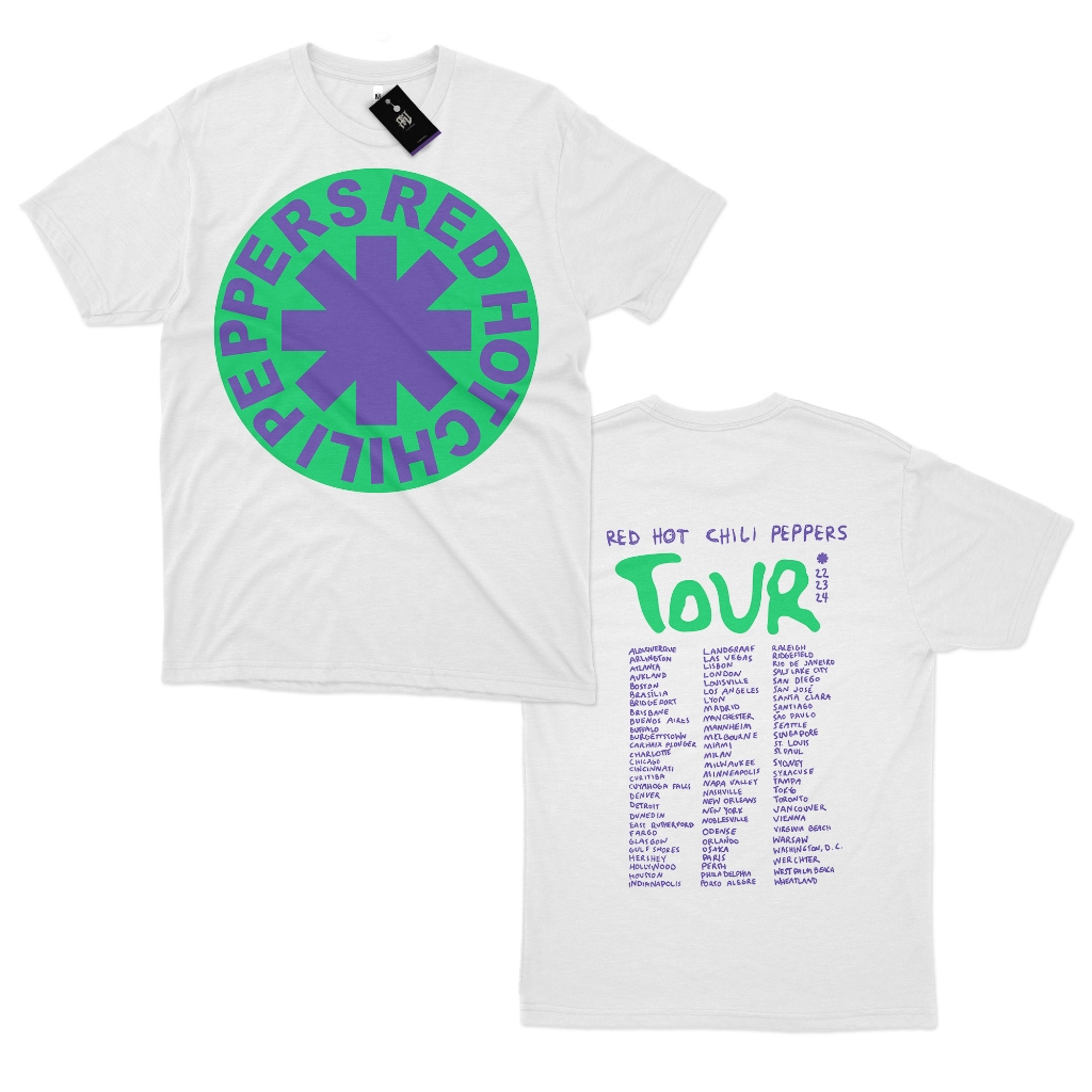 Camiseta Red Hot Chili Peppers Classic Tour 2024 Purple