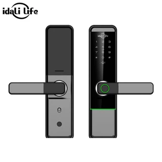 Fechadura Digital Inteligente com Impressão Digital com Tag Wifi Moderna Bloqueio de impressões digitais IDALI LIFE