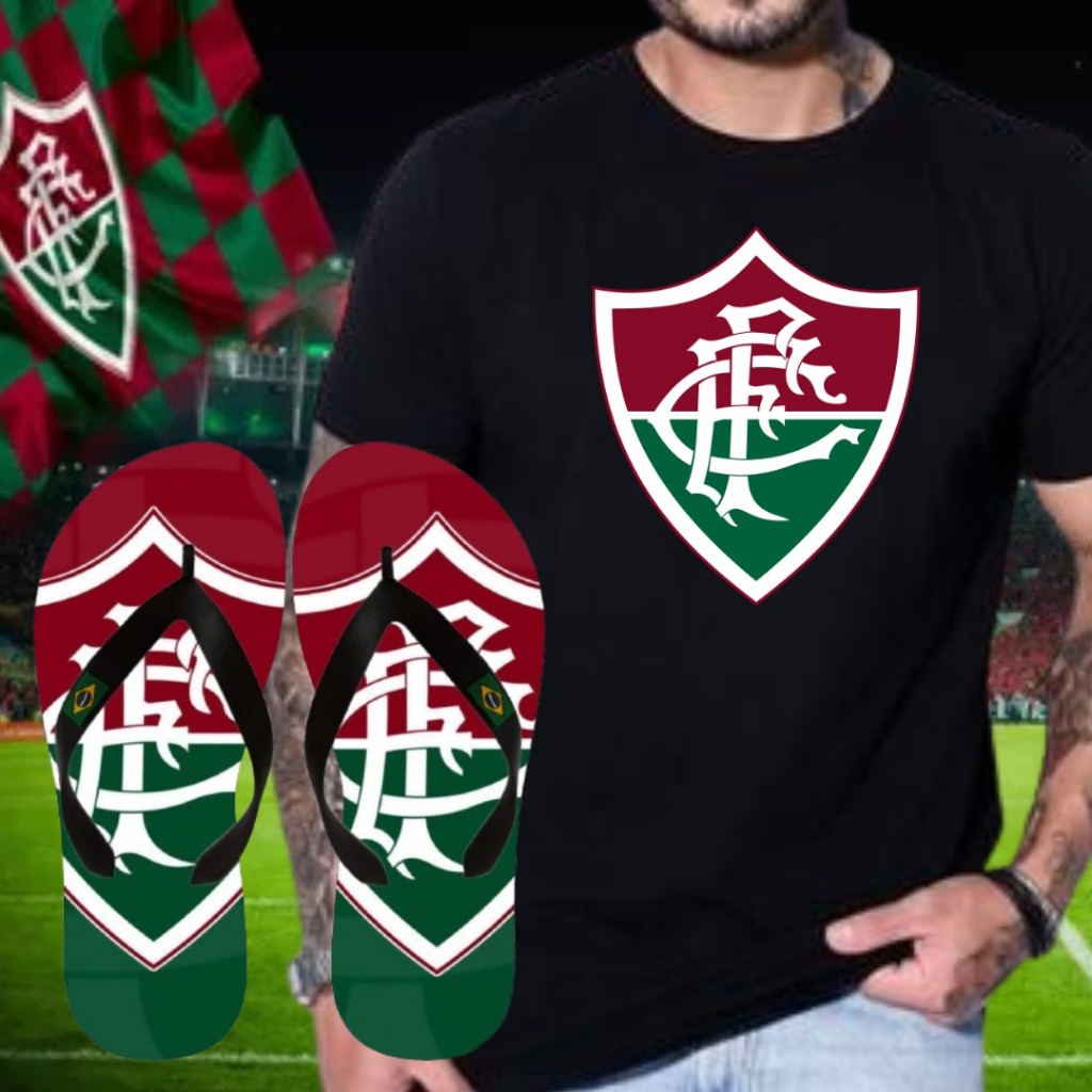 Kit Combo Exclusivo Camisa + Chinelo Time Fluminense Top | Shopee Brasil