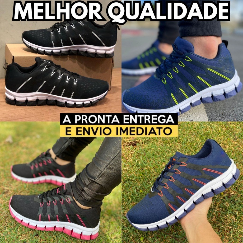 Tênis De Caminhada Esportivo Masculino Feminino Macio Leve e Confortável Promoção Envio Imediato