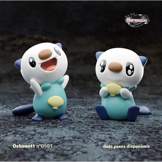 Miniatura 3D Pokémon Oshawott 5ª Gen | Pokémon Action Figure | Oshawott 40mm e 38mm | Impressão 3D