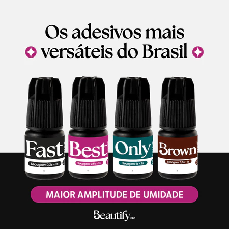 Cola adesivo - Beautify Pro - Fast, Best, Only e Brow - 3 g | Shopee Brasil