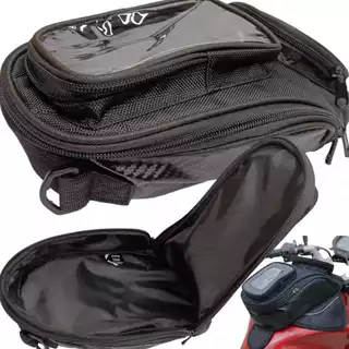 Bolsa de Tanque Combustivel de Moto Motociclista Tipo Mochila Com 5 Compartimentos Resistente