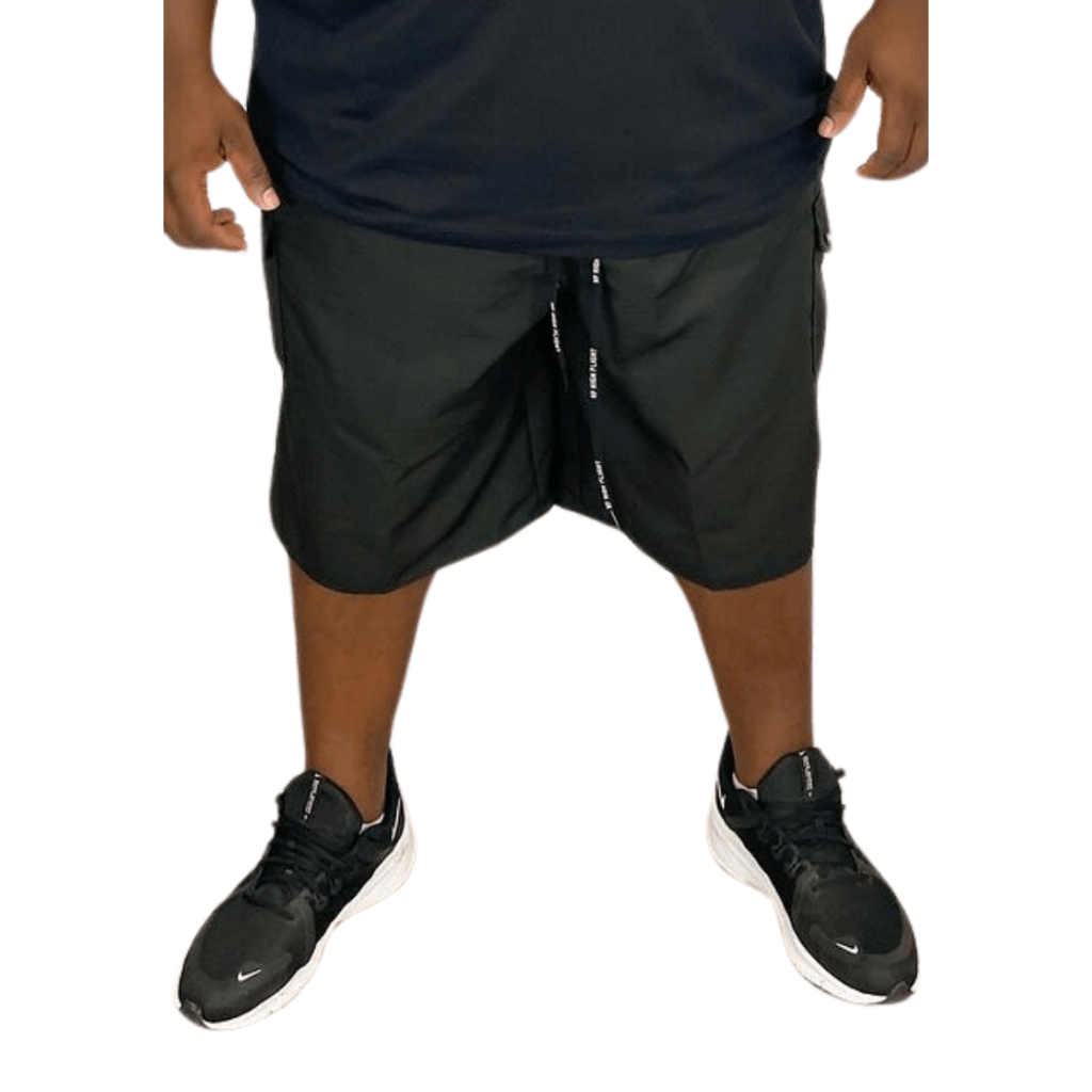 Bermuda Masculina Plus Size Bolsos Laterais Braguilha Decorativa Tactel 100% Poliéster G1 ao G18