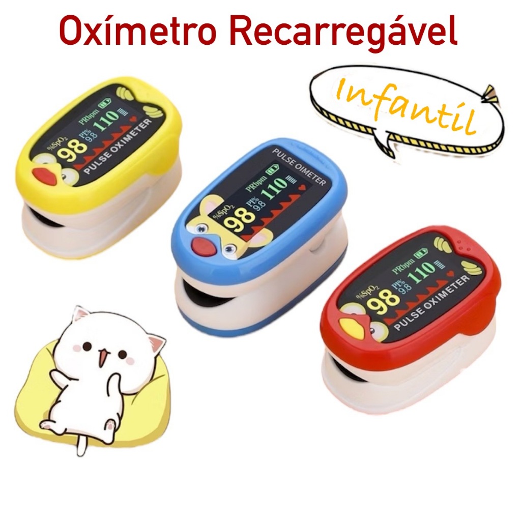 Oxímetro Infantil Neonatal Pediátrico De Dedo Digital Crianças Medidor ...