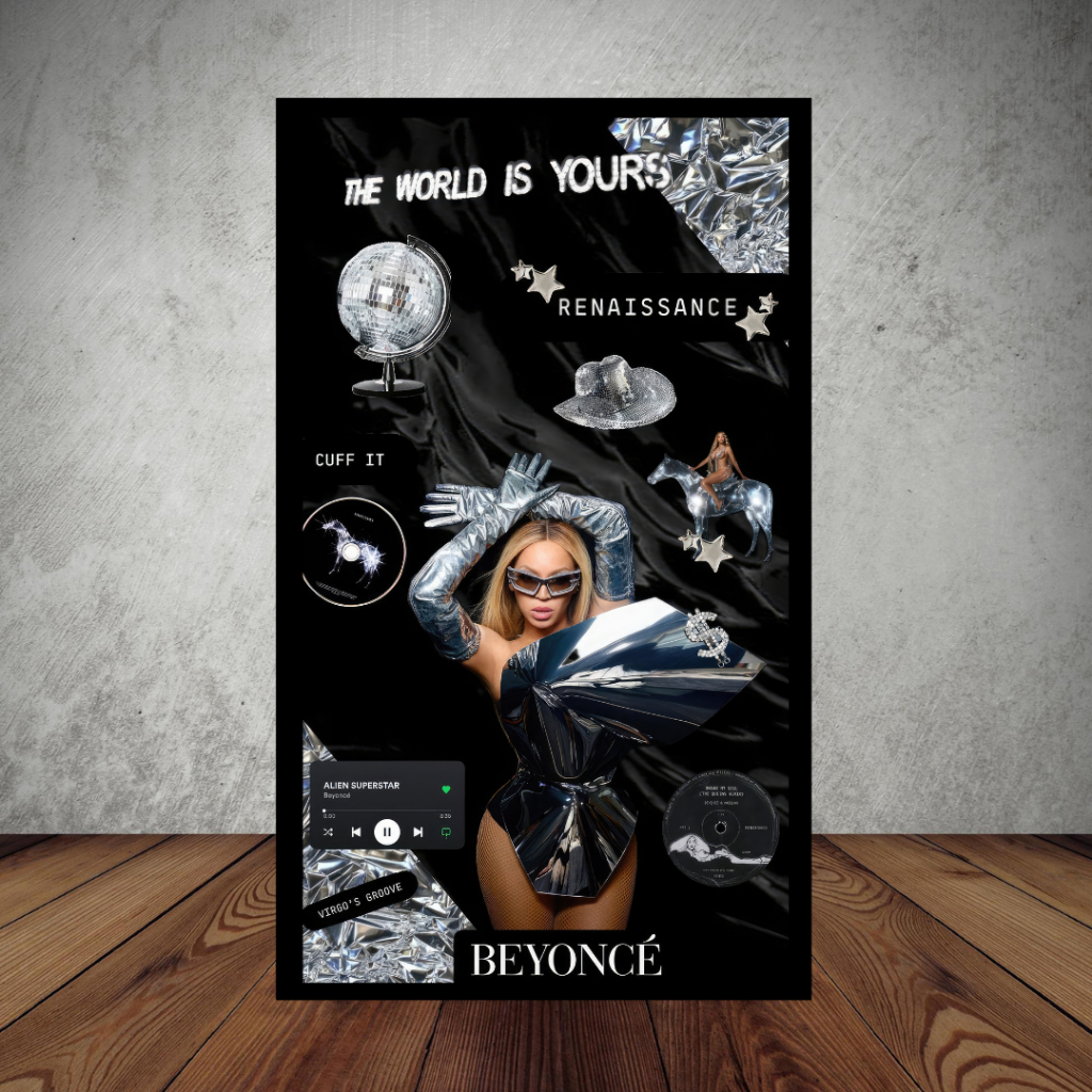 Quadro Decorativo Beyoncé Album Renaissance Musica Spotify Grammy ...