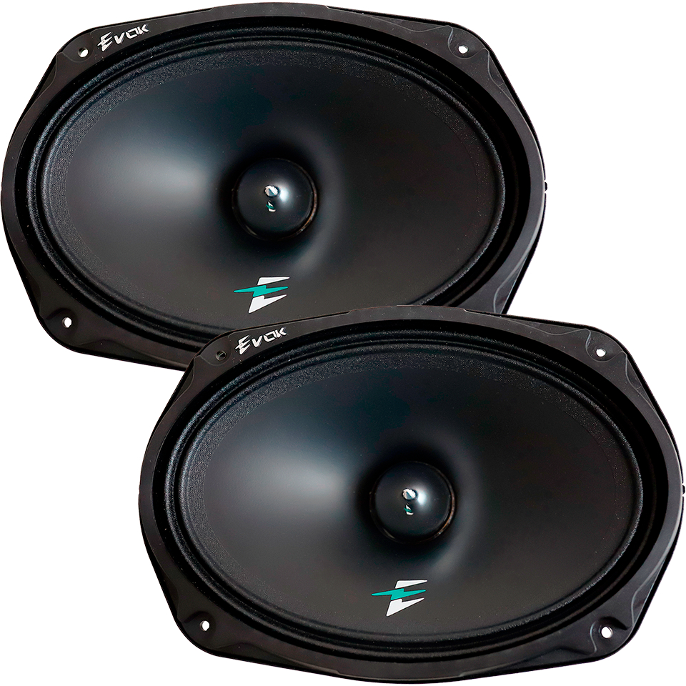 Par De Alto Falante Mid Bass Evok 6x9 Mb250 250w Rms 4 Ohms
