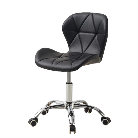 Cadeira Eiffel Slim Giratória com Estofado Penteadeira Base Cromada Evolux