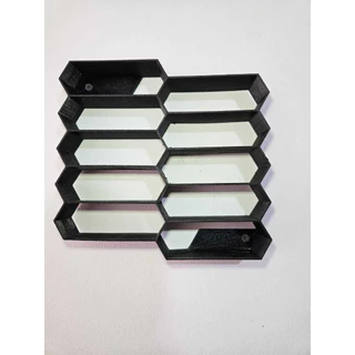Nicho Expositor modular para carrinho miniaturas - 10 Posições - Carrinho pequeno 1/64