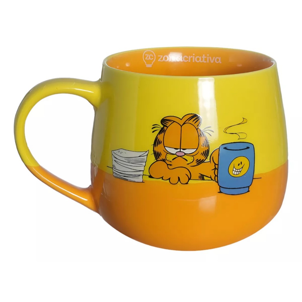 Caneca Garfield 400ml Maggie Presente Zona Criativa | Shopee Brasil