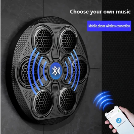 Máquina de Boxe Smart Bluetooth P/ Ouvir Música e Treinar Recarregável Portátil Exercício Fitness