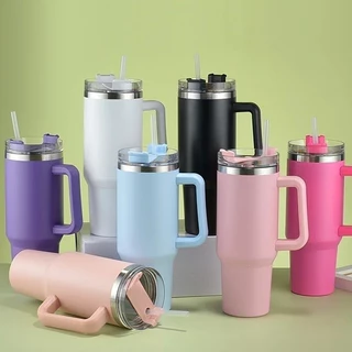 Copo Térmico De Inox Com Alça 1200ml - Quencher - PERSONALIZADO c/ LOGO / NOME/ TIME / FACULDADE
