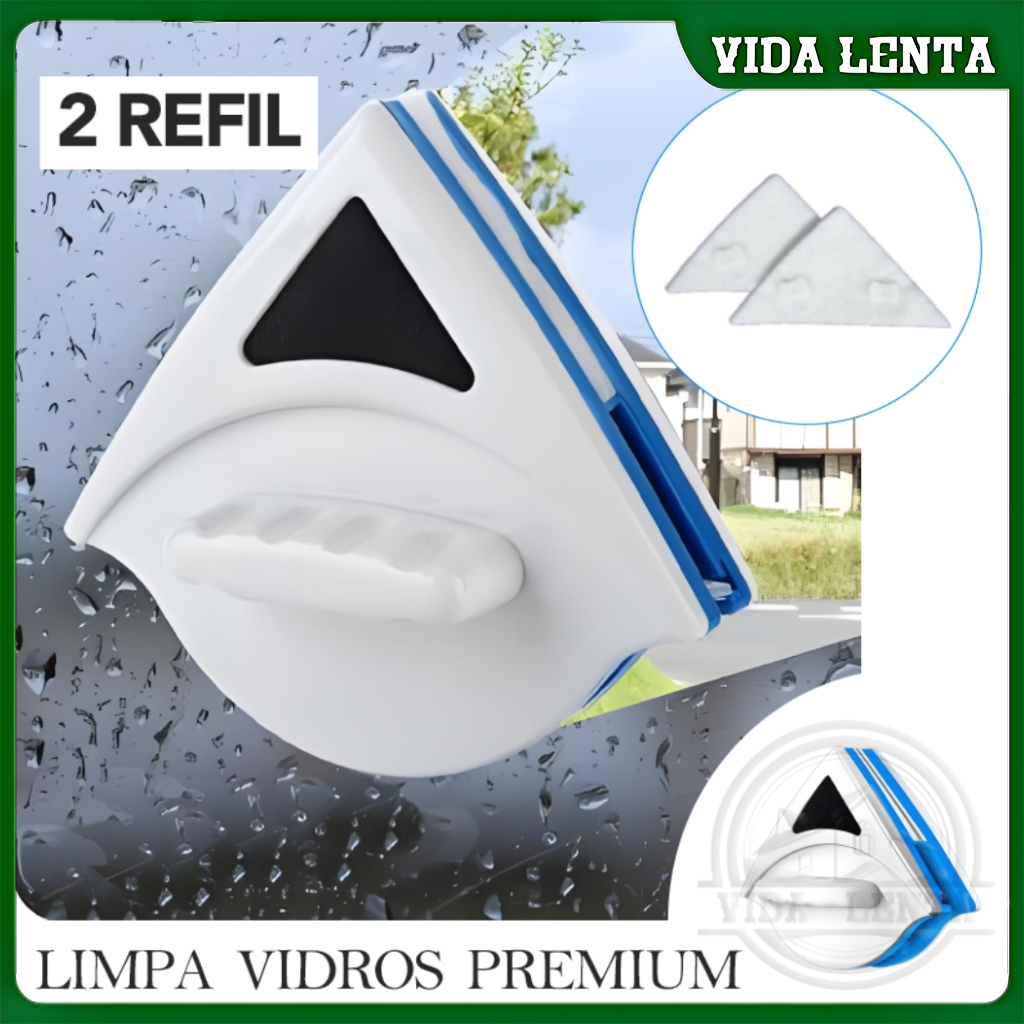 Limpador de Vidros Janelas Magnético Duplo Com Imã Reforçado Dupla Face ...