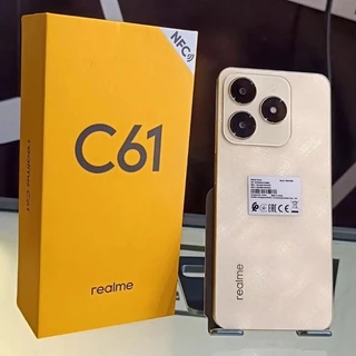 Realme C61 Gold 128GB - Com NFC + Capinha + Película +1 Ano Garantia + NF /Resistente à Queda