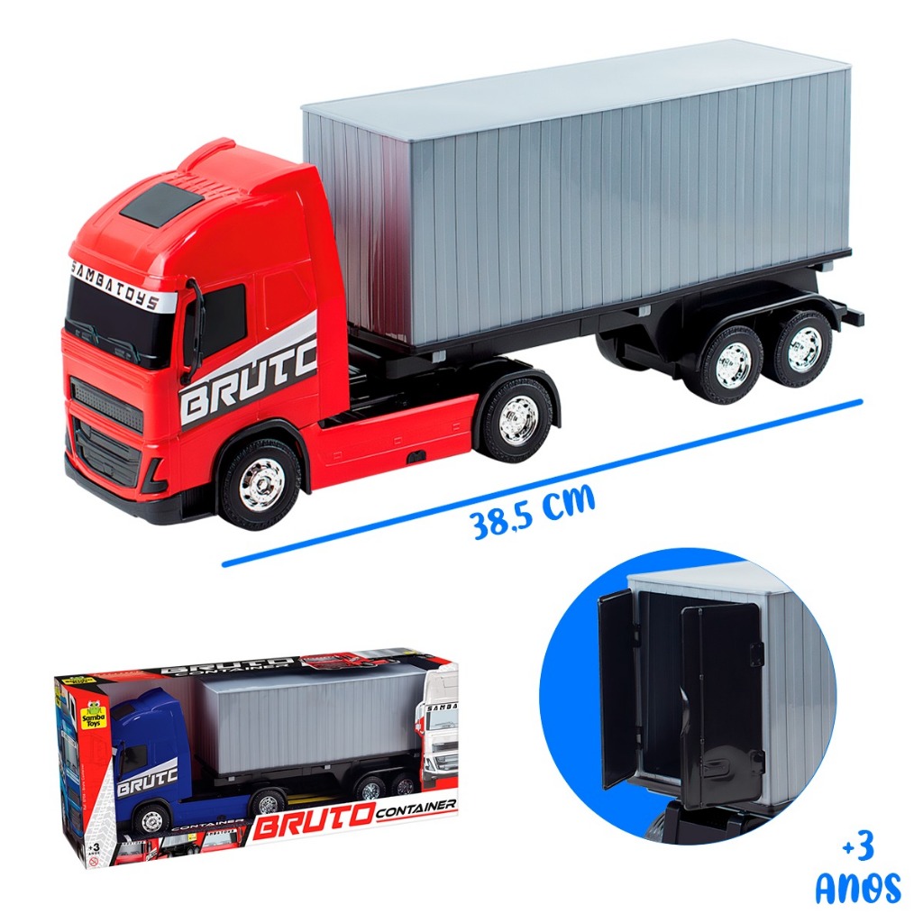 Brinquedo Infantil Menino Caminhão Baú Container Bruto Truck - Envio ...