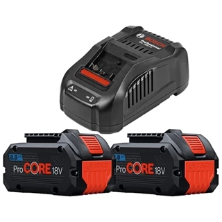 Kit Carregador Bateria + 2 Baterias 18v 8ah Bosch