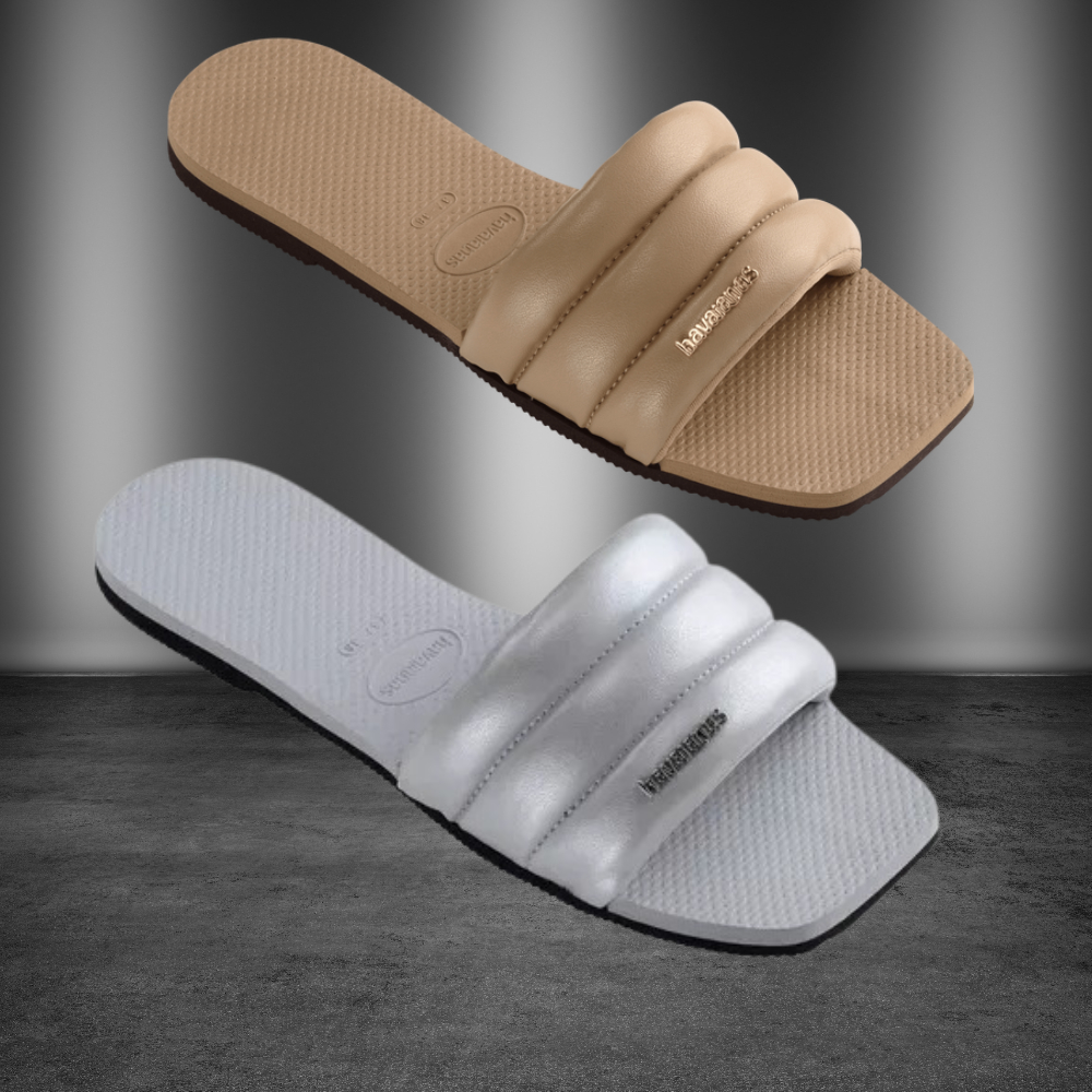 Rasteirinha Chinelo Havaianas You Milan Puffer St Tropez Shine Feminina ...