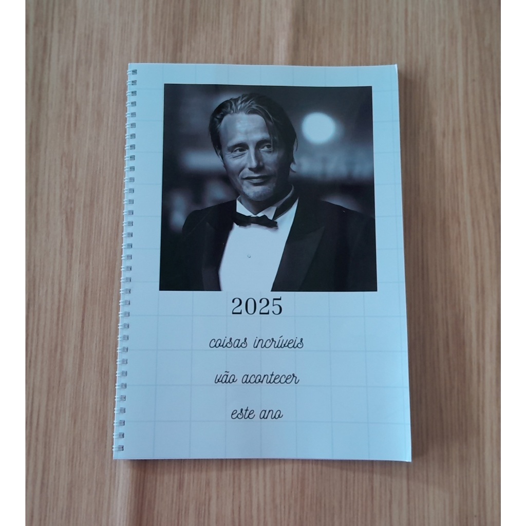 Planner/Agenda 2025 Mads Mikkelsen Shopee Brasil