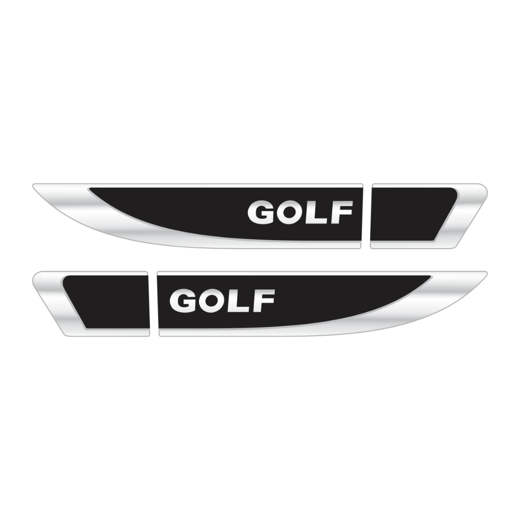 Par Aplique De Paralama Volkswagen Golf Resinado Premium