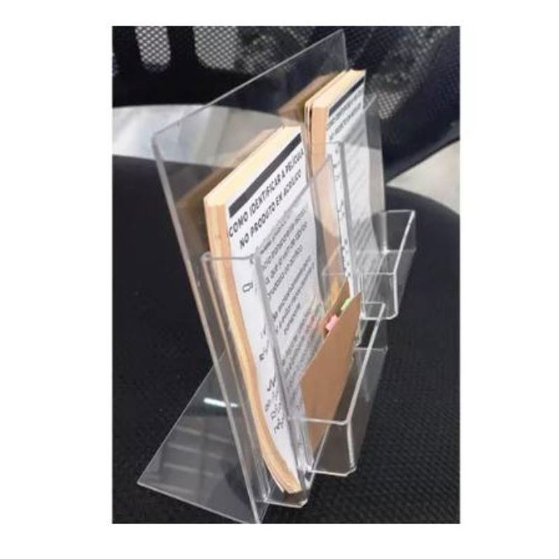 Display Porta Folder A6 (10x15) Acrílico Porta Cartão Duplo | Shopee Brasil