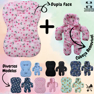 Kit Capa para carrinho + redutor de corpo para bebê conforto tam universal Galzerano Cosco Burigotto em Oferta na Shopee
