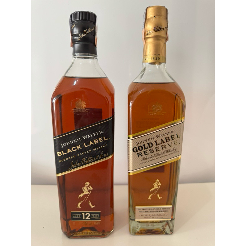 WHISKY COMBO KIT GOLD LABEL + BLACK LABEL | Shopee Brasil