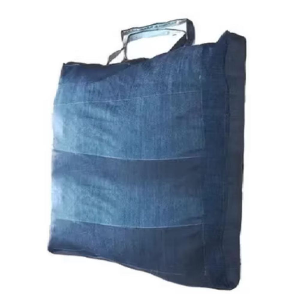 Sacolão Em Retalhos Jeans Grosso 120 Litros e 60 litros